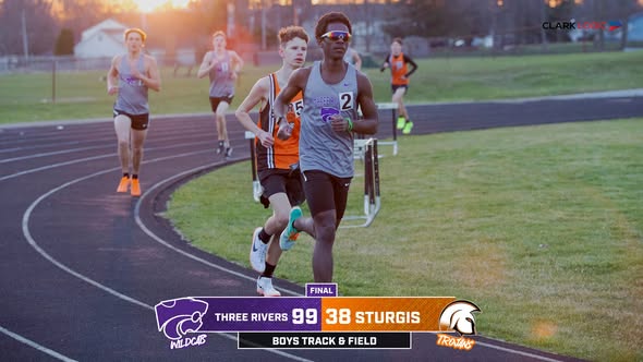 Three Rivers boys beat Sturgis in track meet